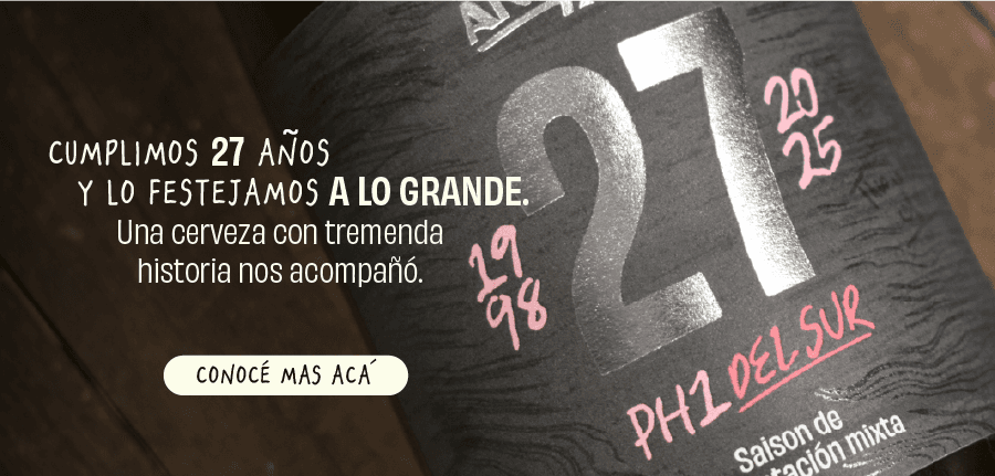 Cerveza PH1 del Sur 27 años - Edición aniversario